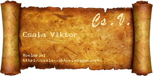 Csala Viktor névjegykártya